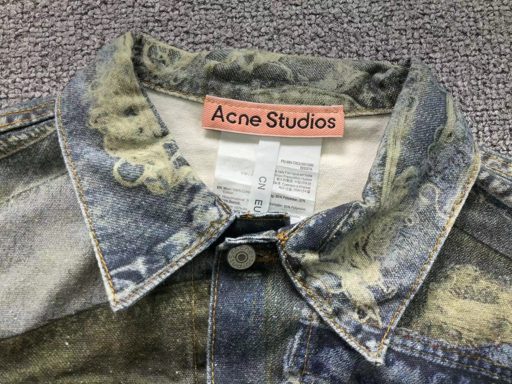 Acne Studios 24ss Cowboy Digital Printed Jacket
