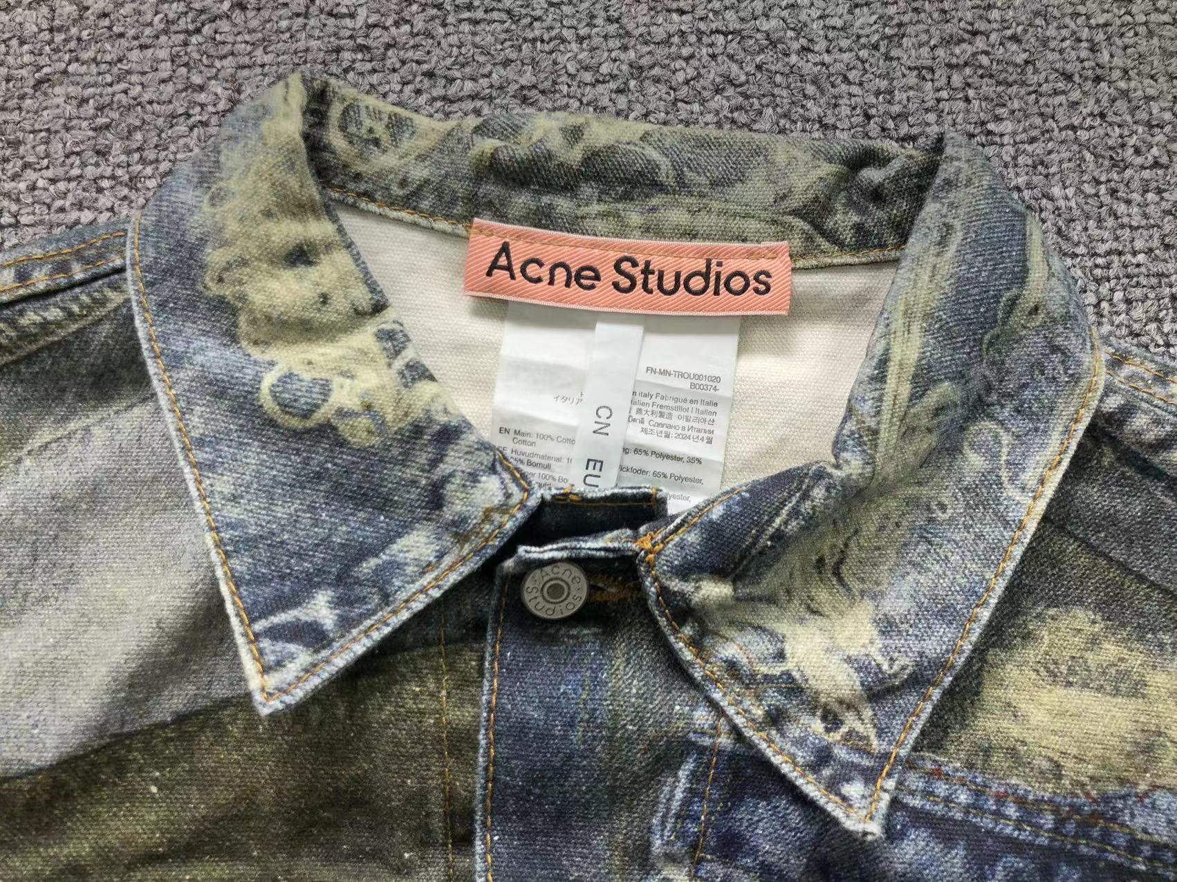 Acne Studios 24ss Cowboy Digital Printed Jacket