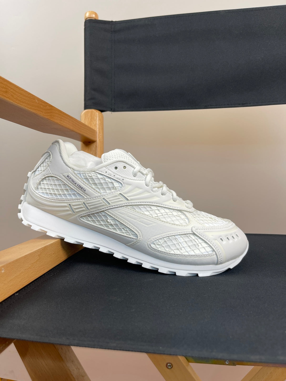 Bottega Veneta Orbit Sneakers Triple White