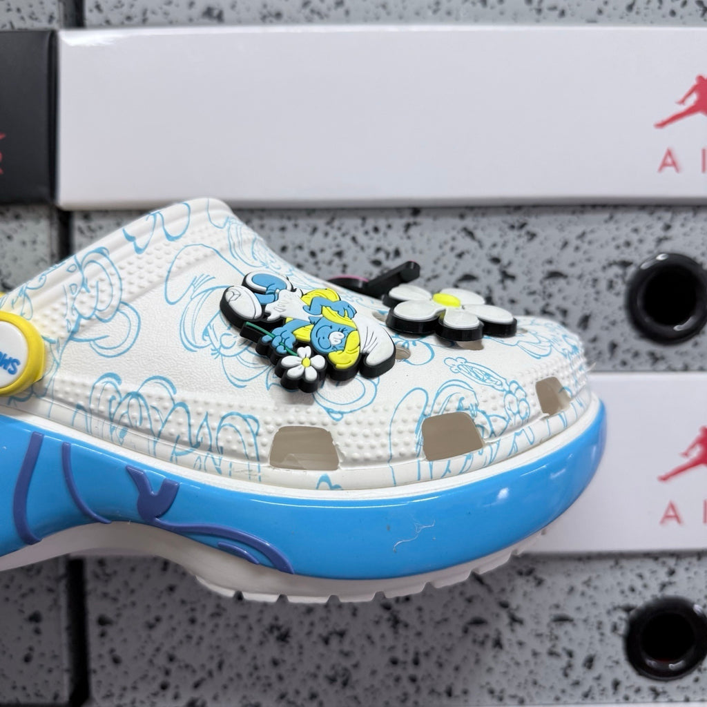 Crocs Smurfs Classic Platform Clog "Smurfette"