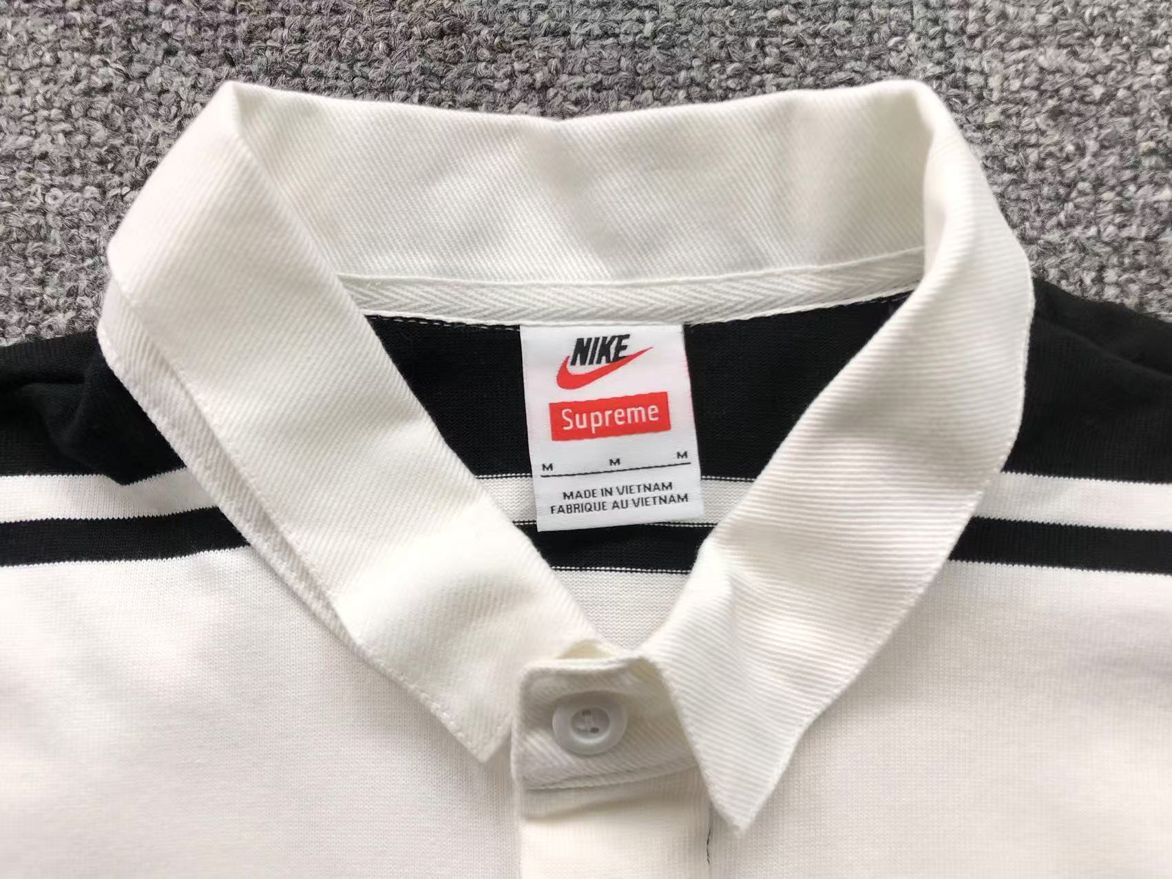 Supreme x Nike Striped Rugby Long-sleeve