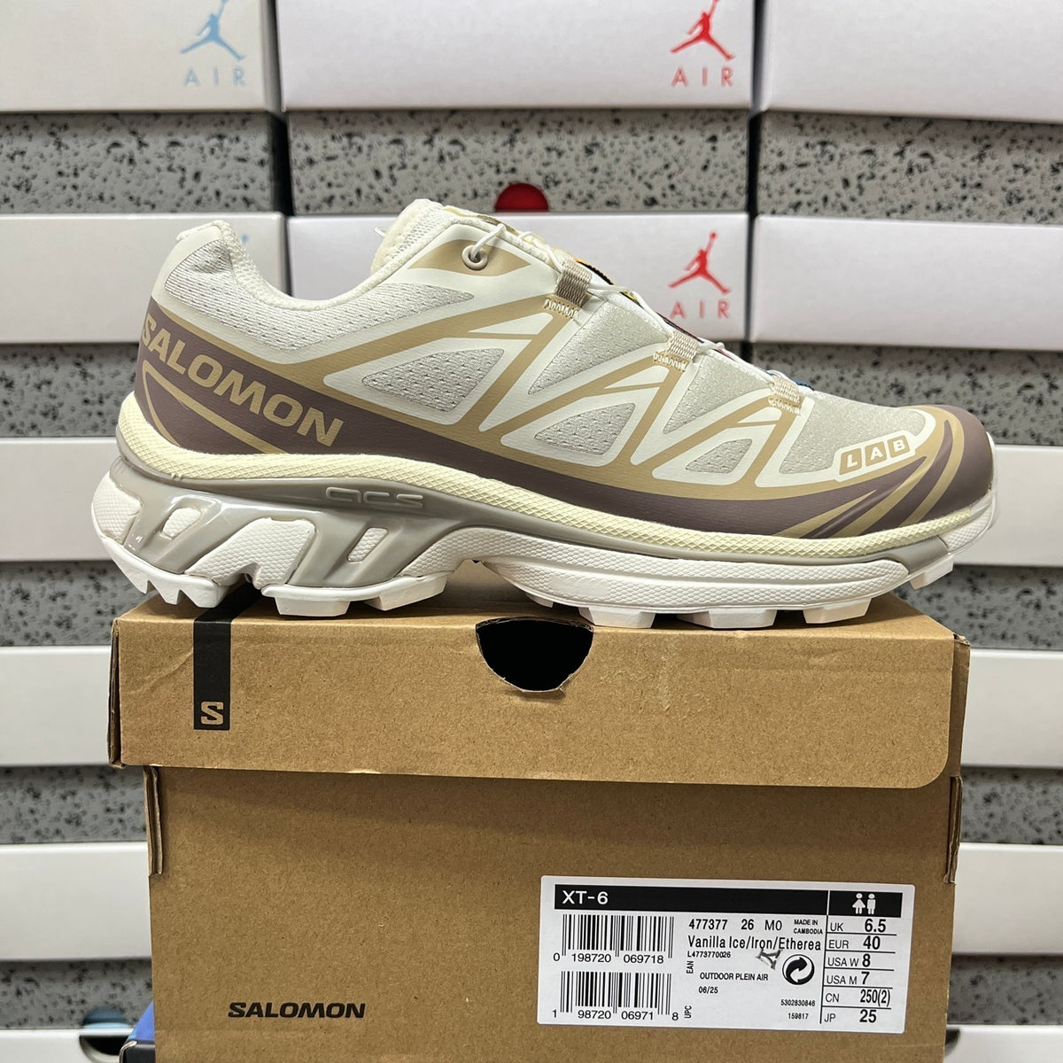 Salomon XT-6 JJJJound Vanilla Ice / Iron / Etherea