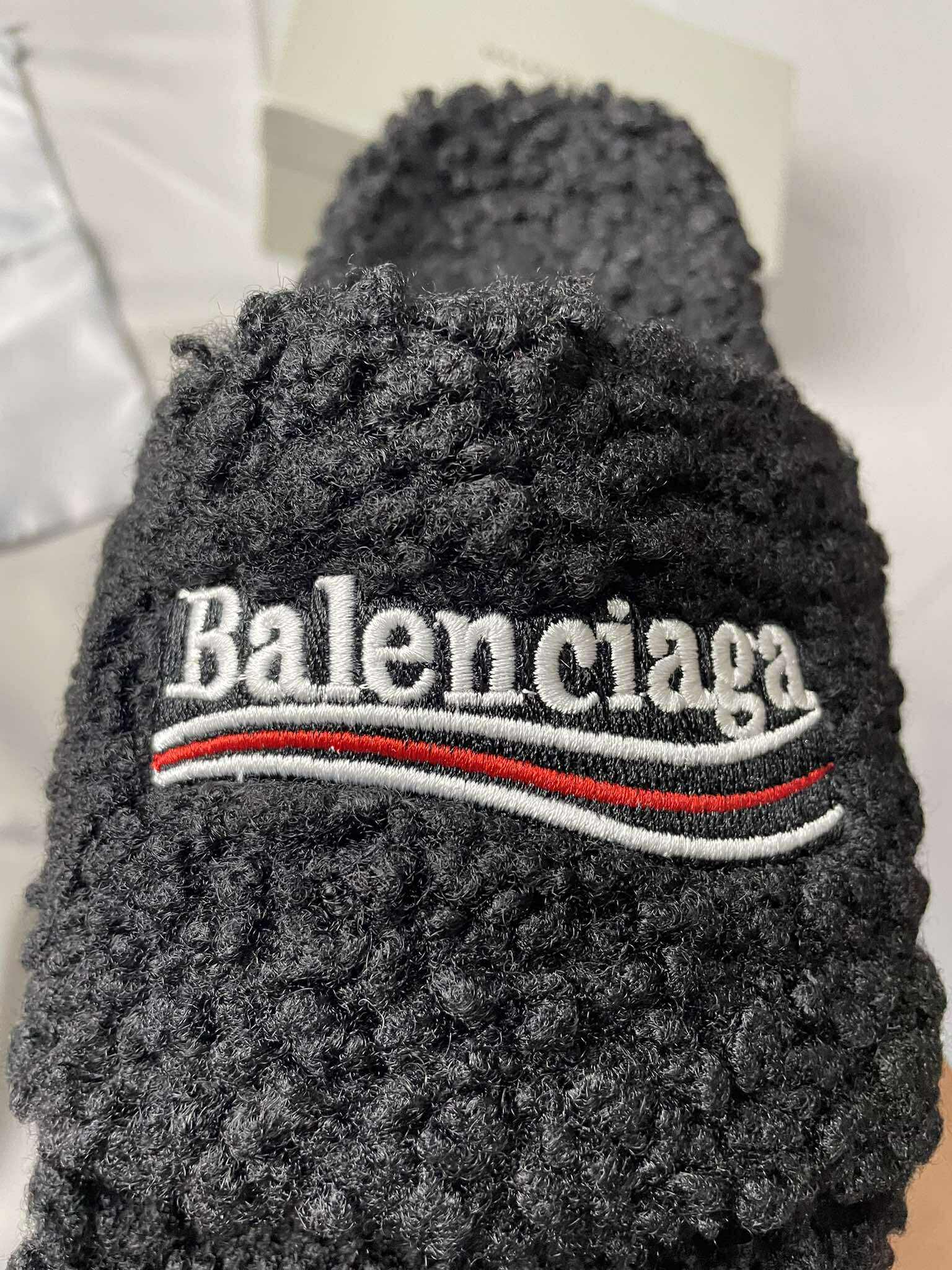 Balenciaga Furry Slides