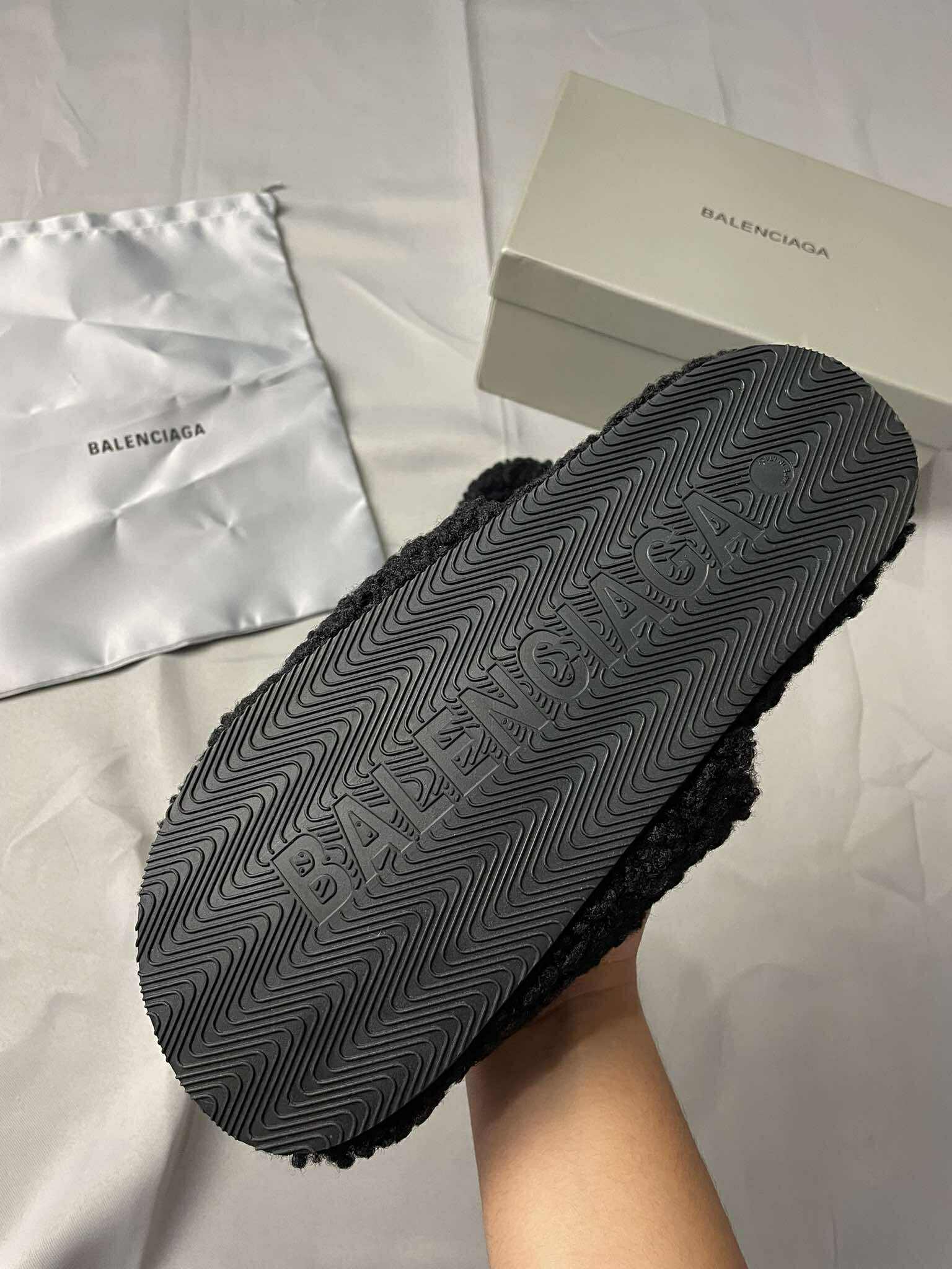 Balenciaga Furry Slides