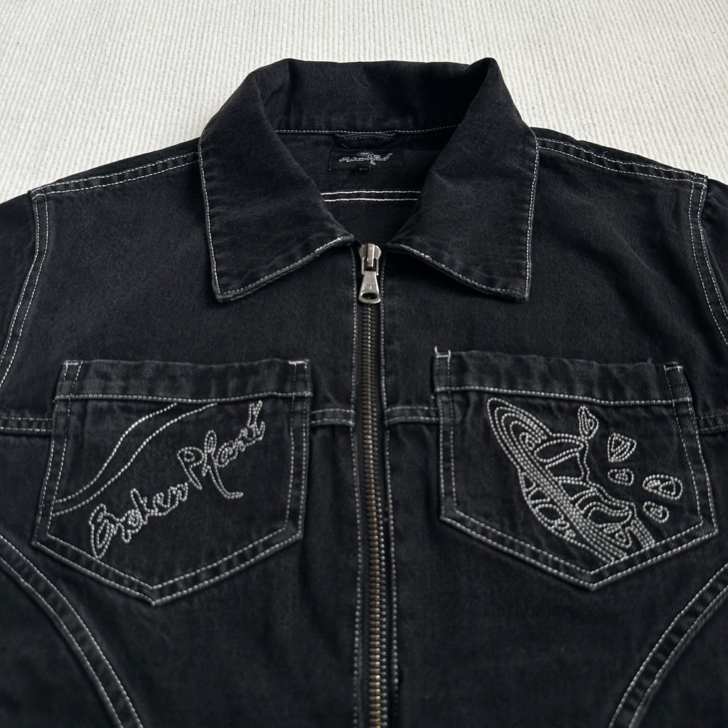 Broken Planet Black Denim Set