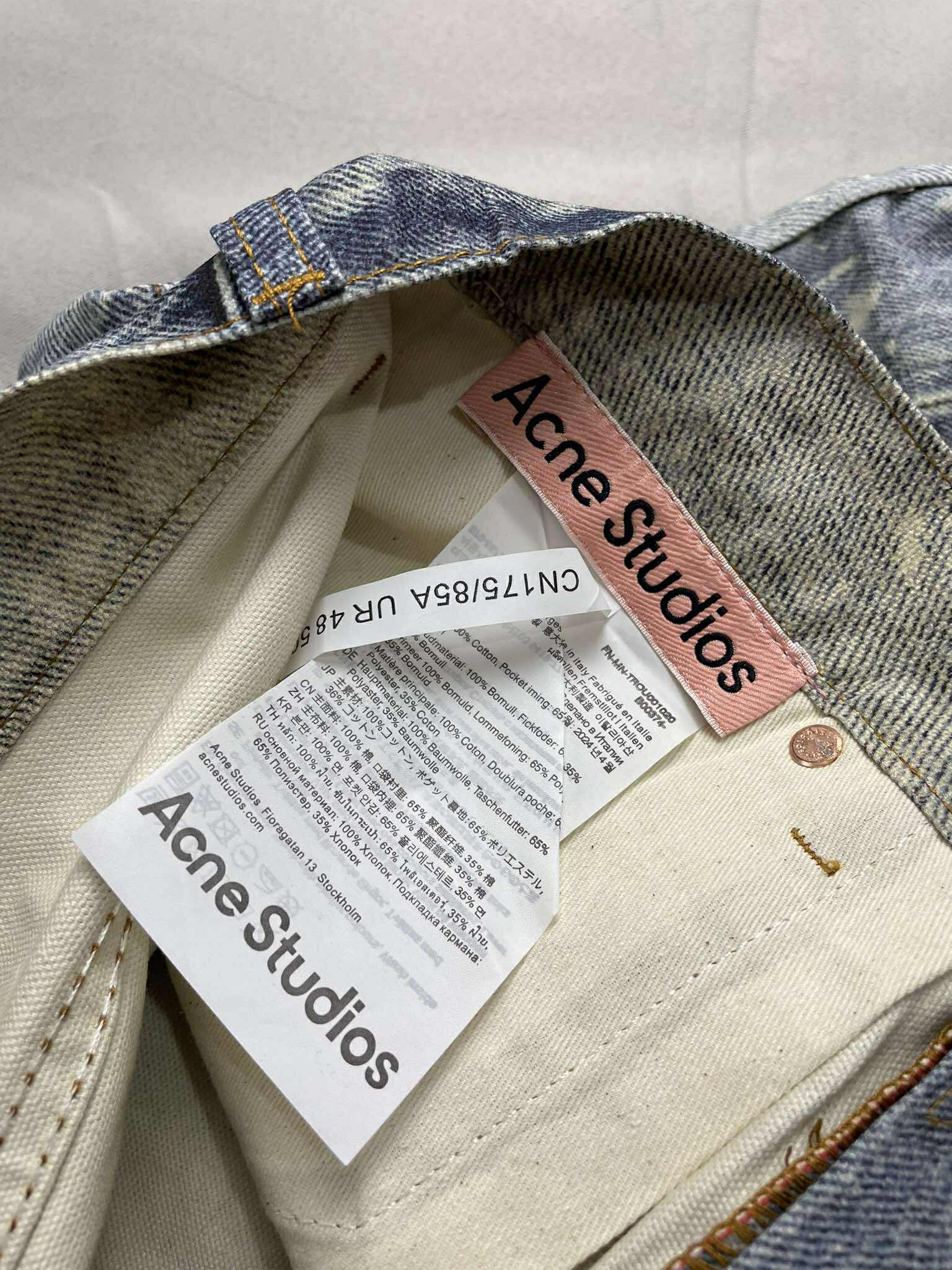 Acne Studios Wide-Leg Trompe L'oeil Denim Shorts