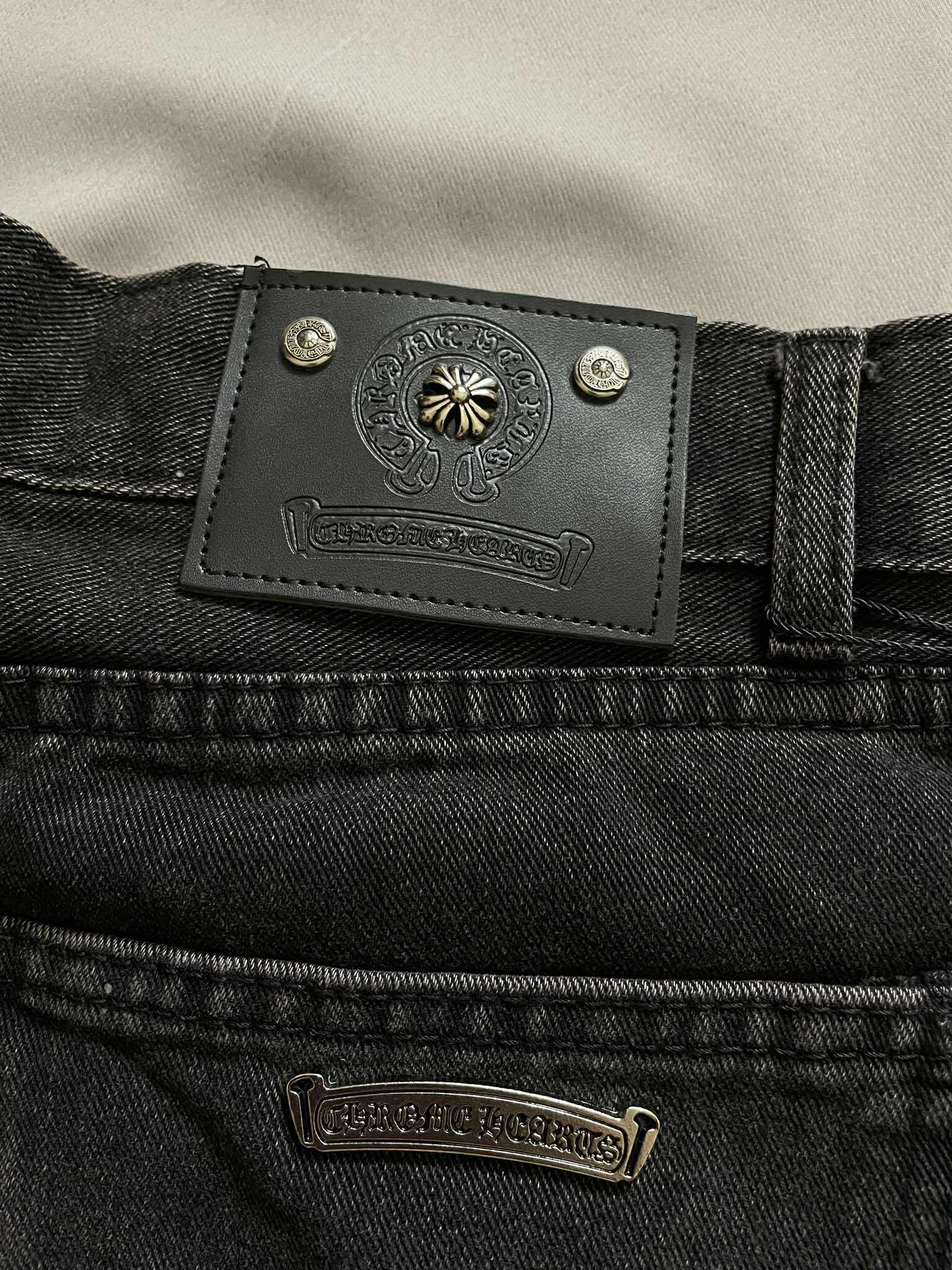 Chrome Hearts Multi-patch Denim Jorts