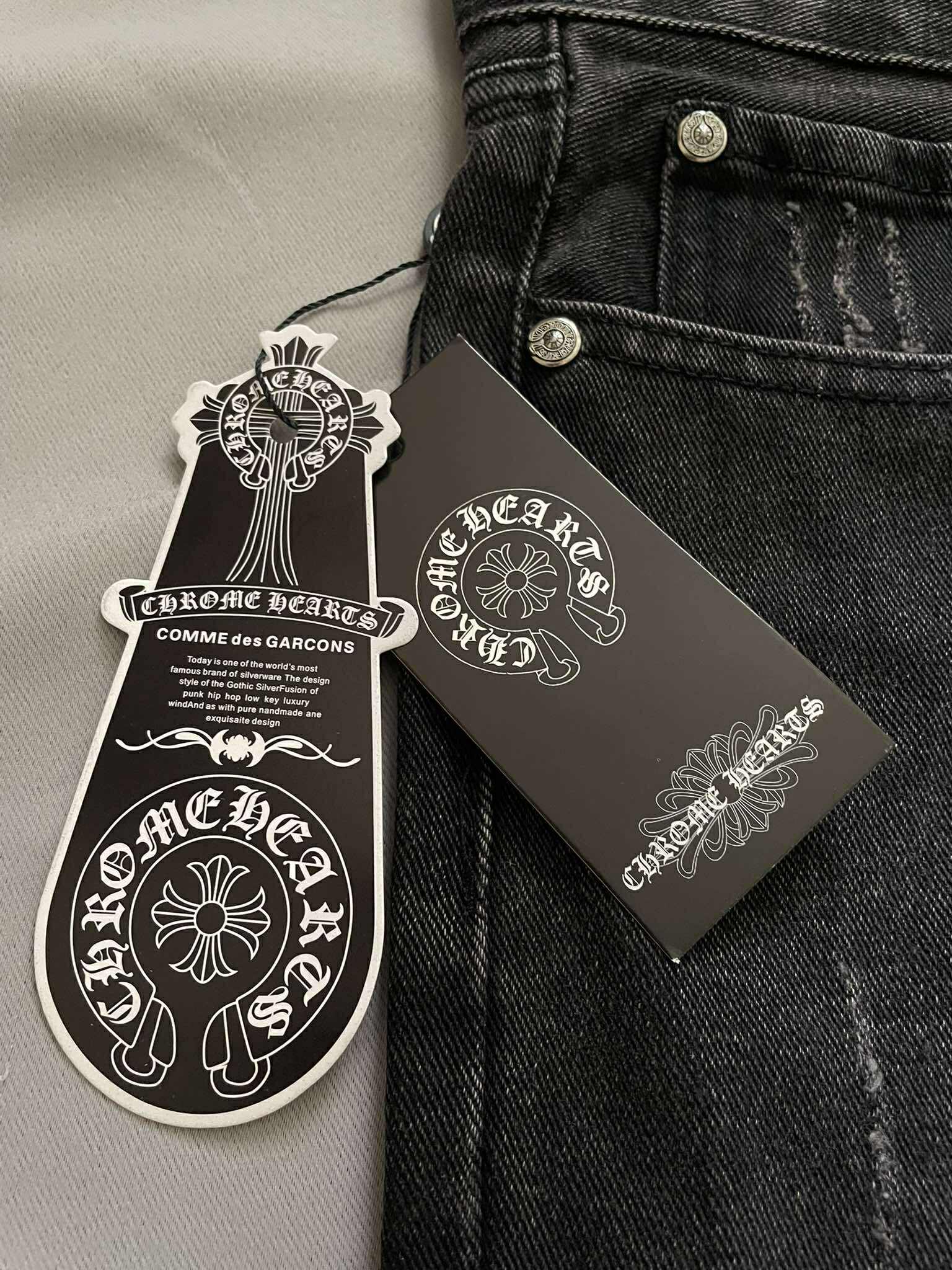 Chrome Hearts Multi-patch Denim Jorts