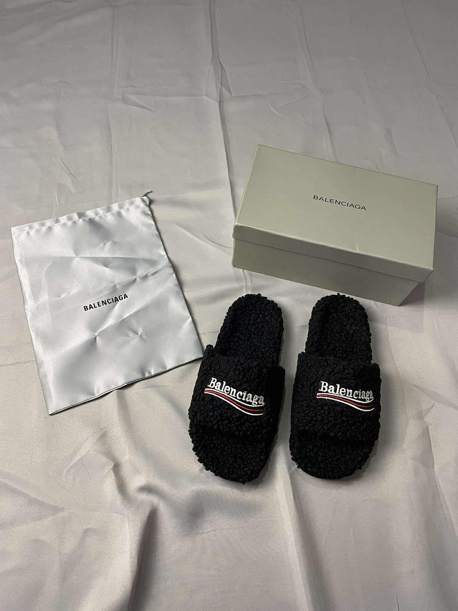 Balenciaga Furry Slides