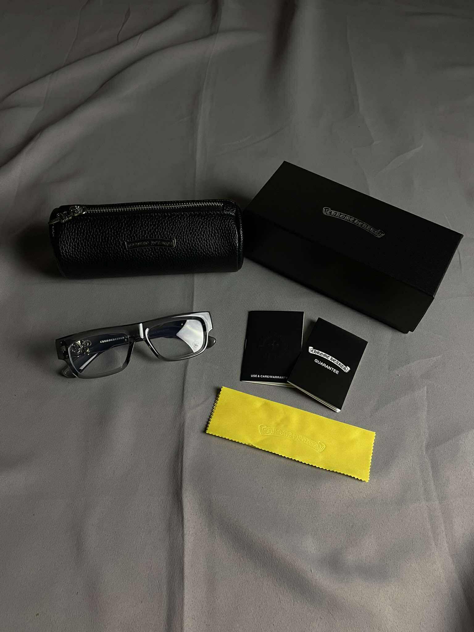 Chrome Hearts Clear Square Frame Glasses