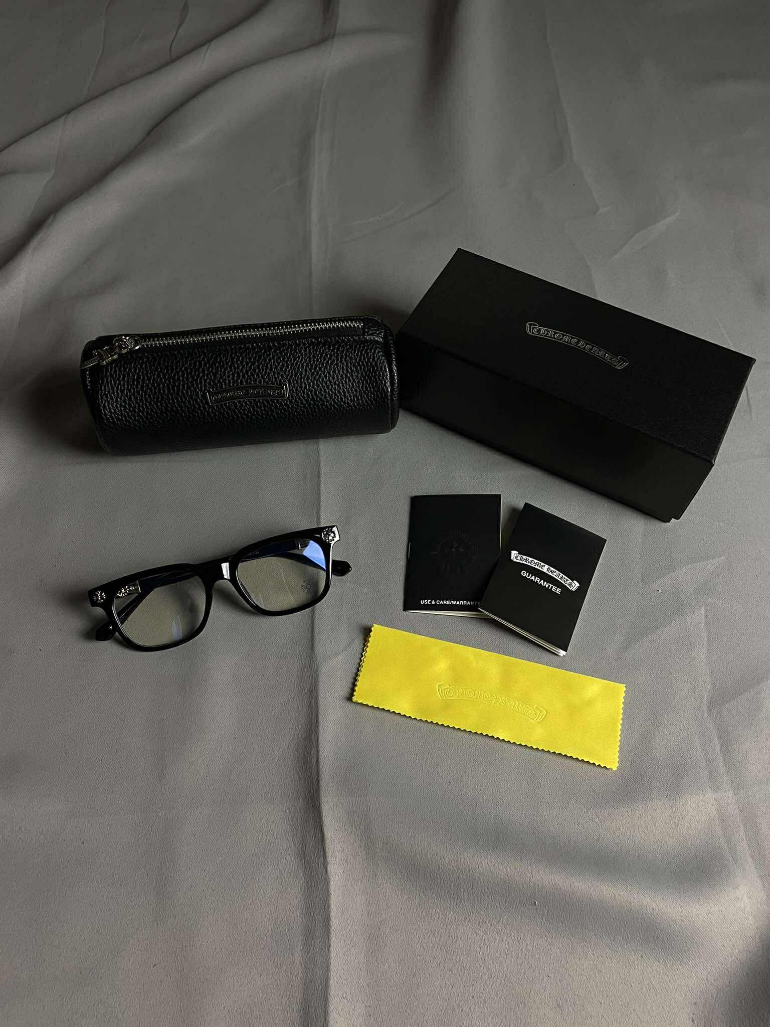 Chrome Hearts Cross Black Glasses