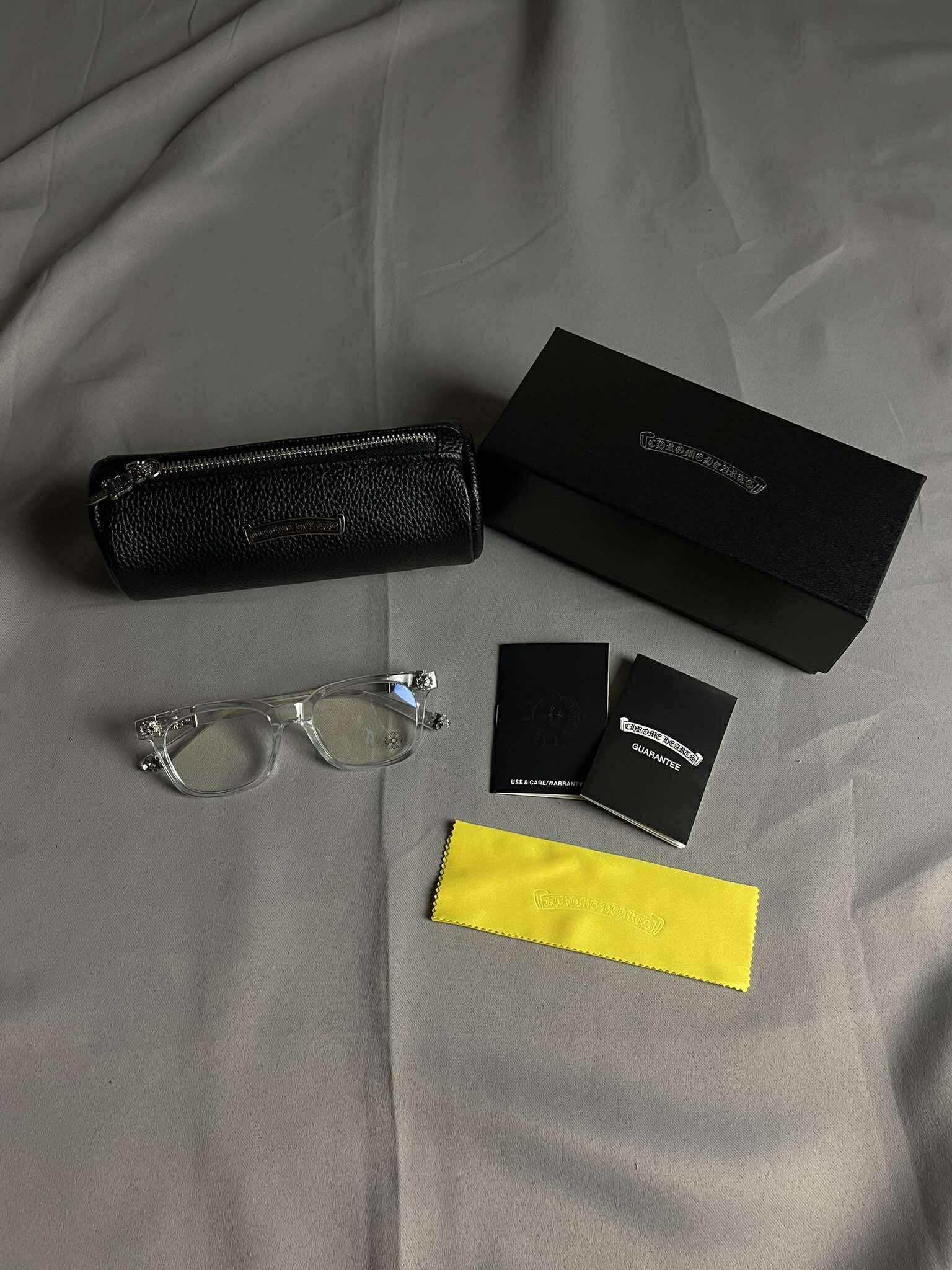 Chrome Hearts Cross Clear Glasses