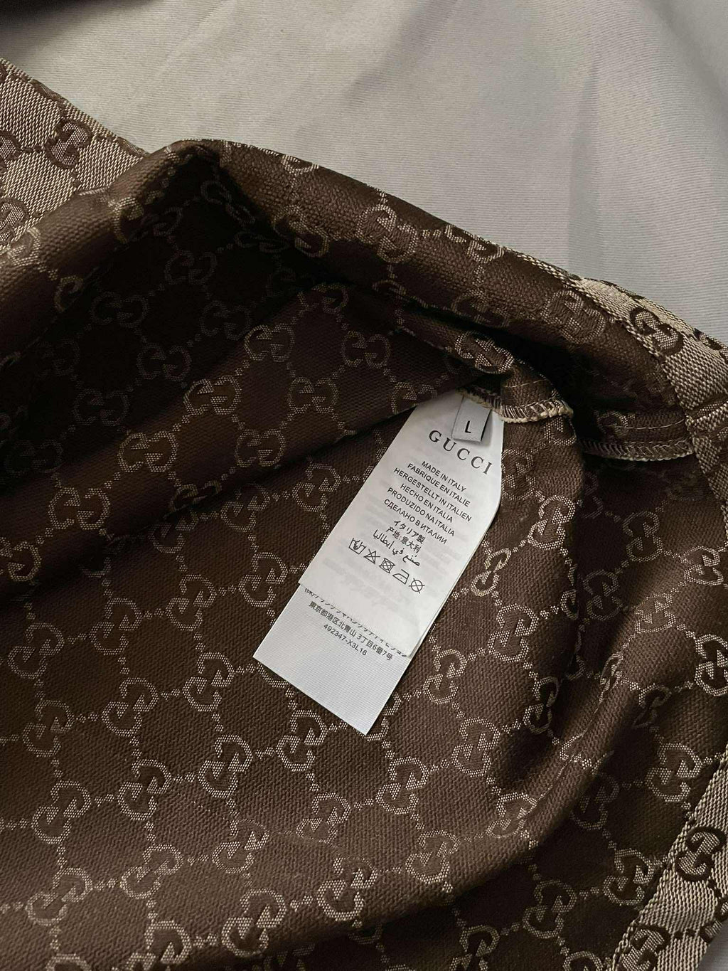 GUCCI Camp-Collar Monogrammed Polo
