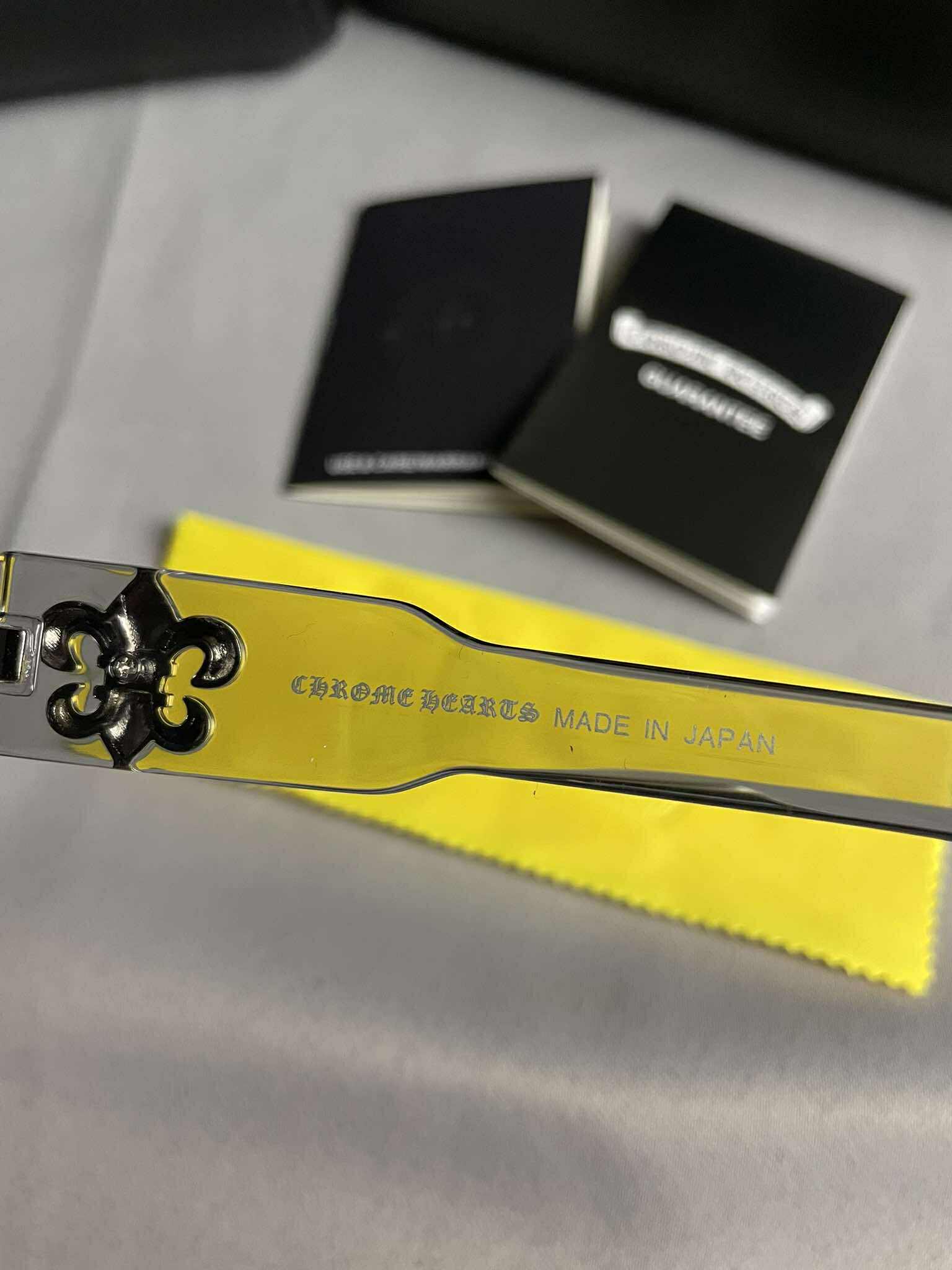 Chrome Hearts Clear Rectangular Frame Glasses