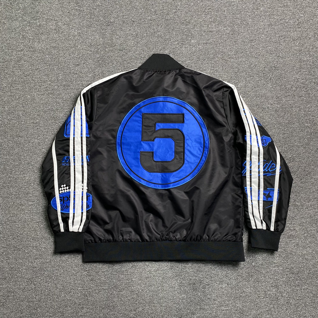 SP5DER Satin Bomber Jacket