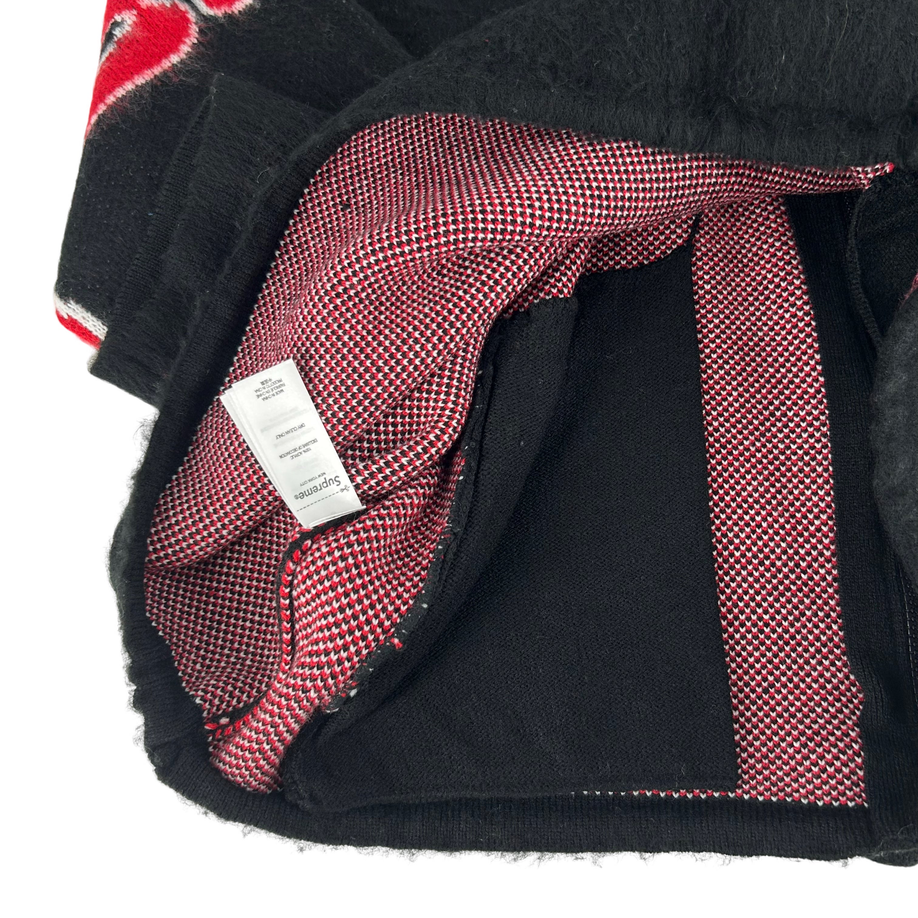 Supreme Accent Brushed Zip Up Hooded