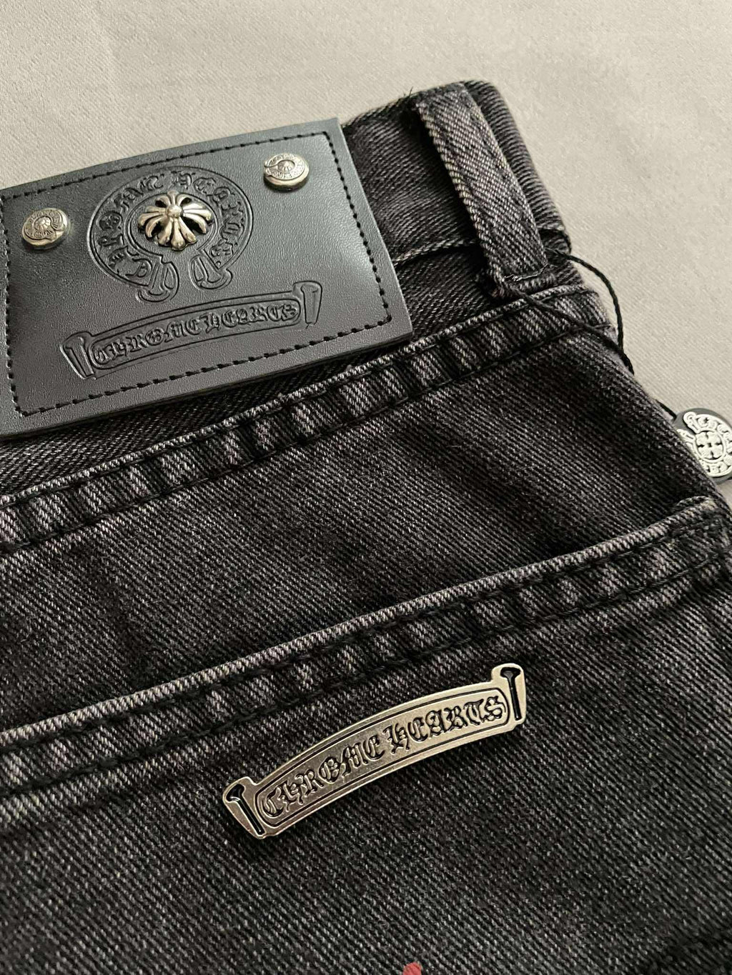 Chrome Hearts Paint Splattered Jorts