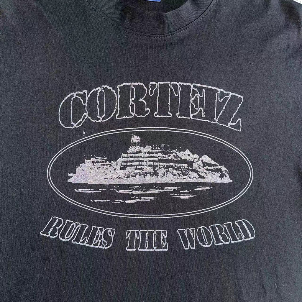 Corteiz Reflective Alcatraz Logo Tee