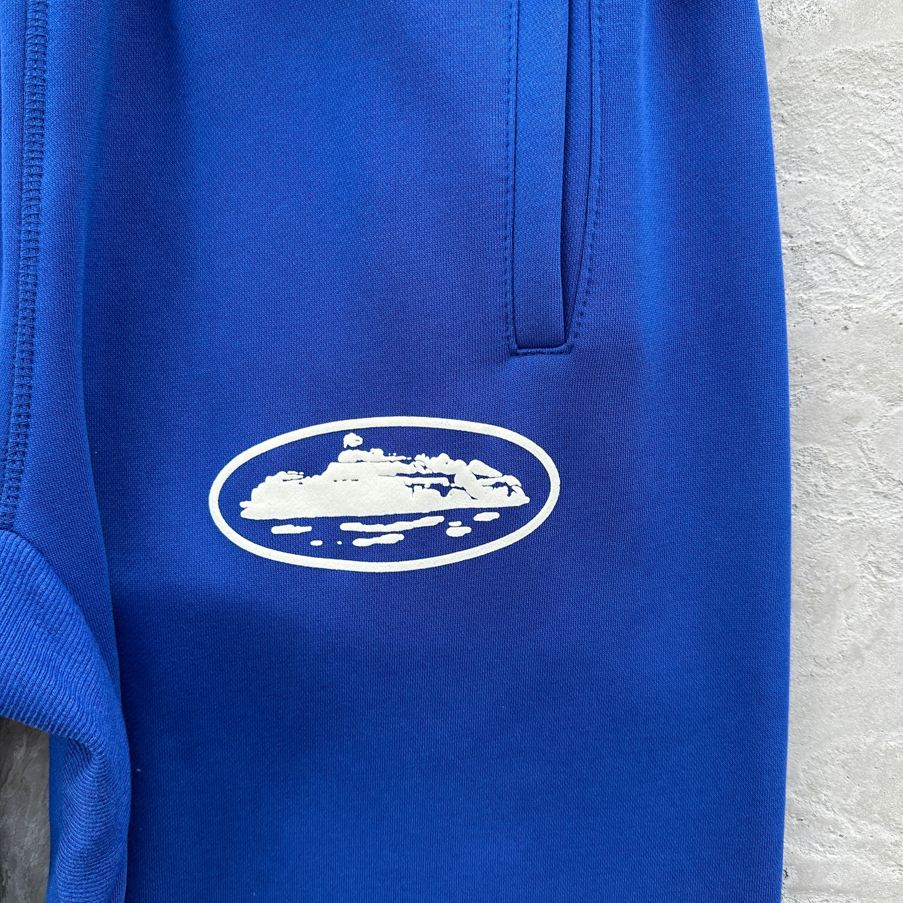 Corteiz Alcatraz Puff Print Washed Royal Sets