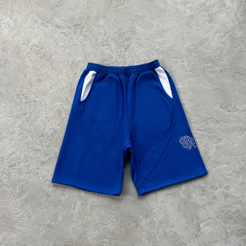 Mertra Embroided Dark-blue Shorts