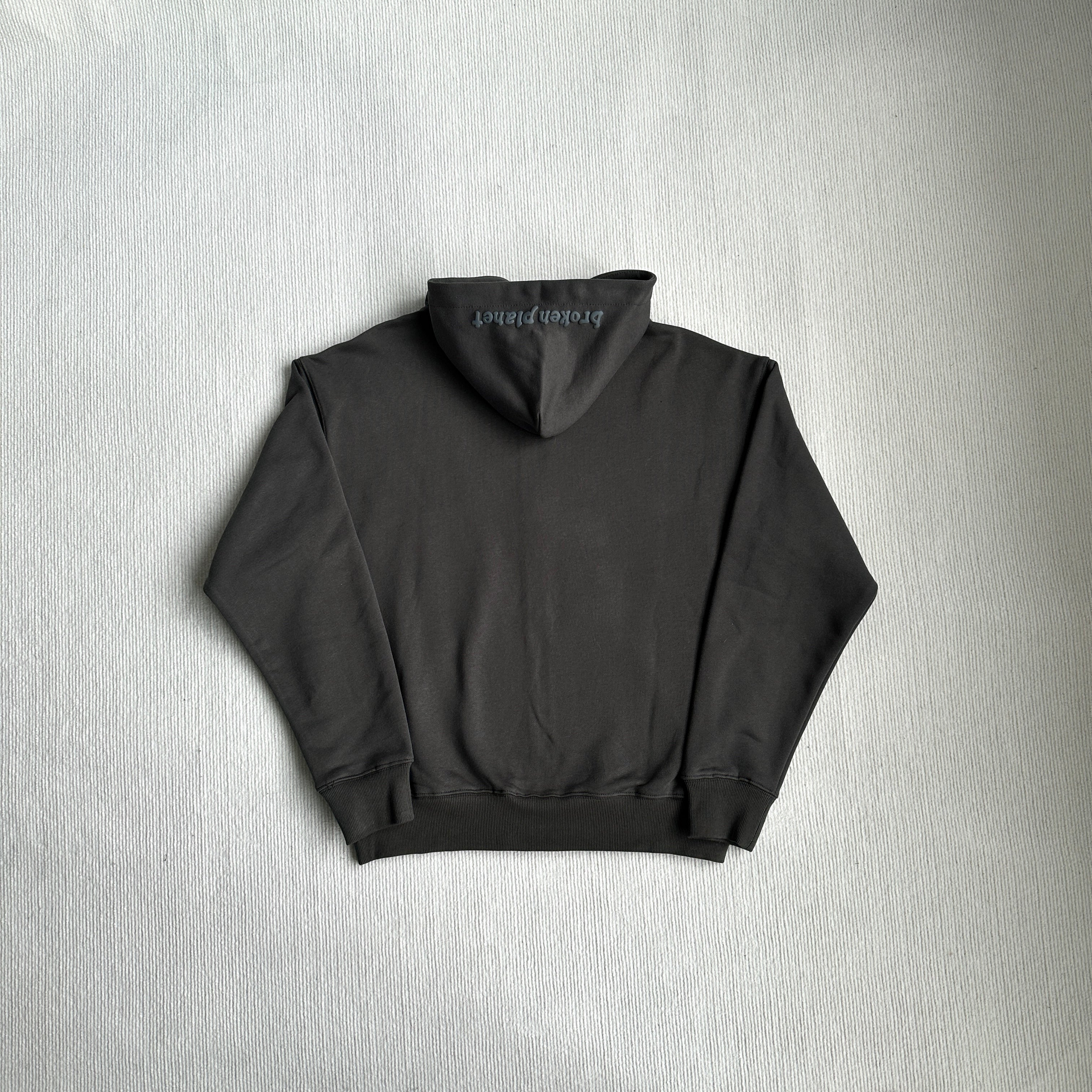 Broken Planet Zip-up Triple Black Hoodie