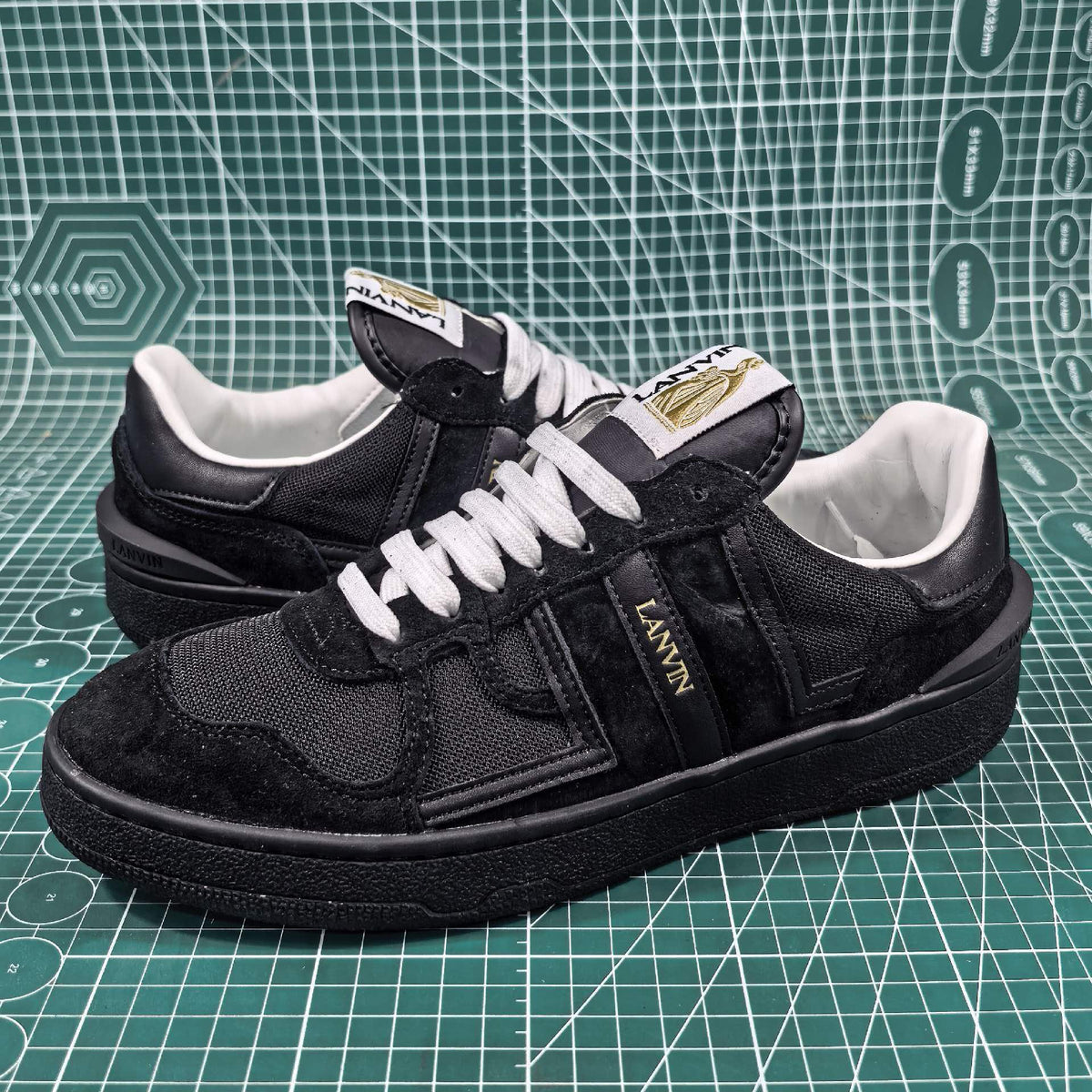 Lanvin Black Clay Sneakers