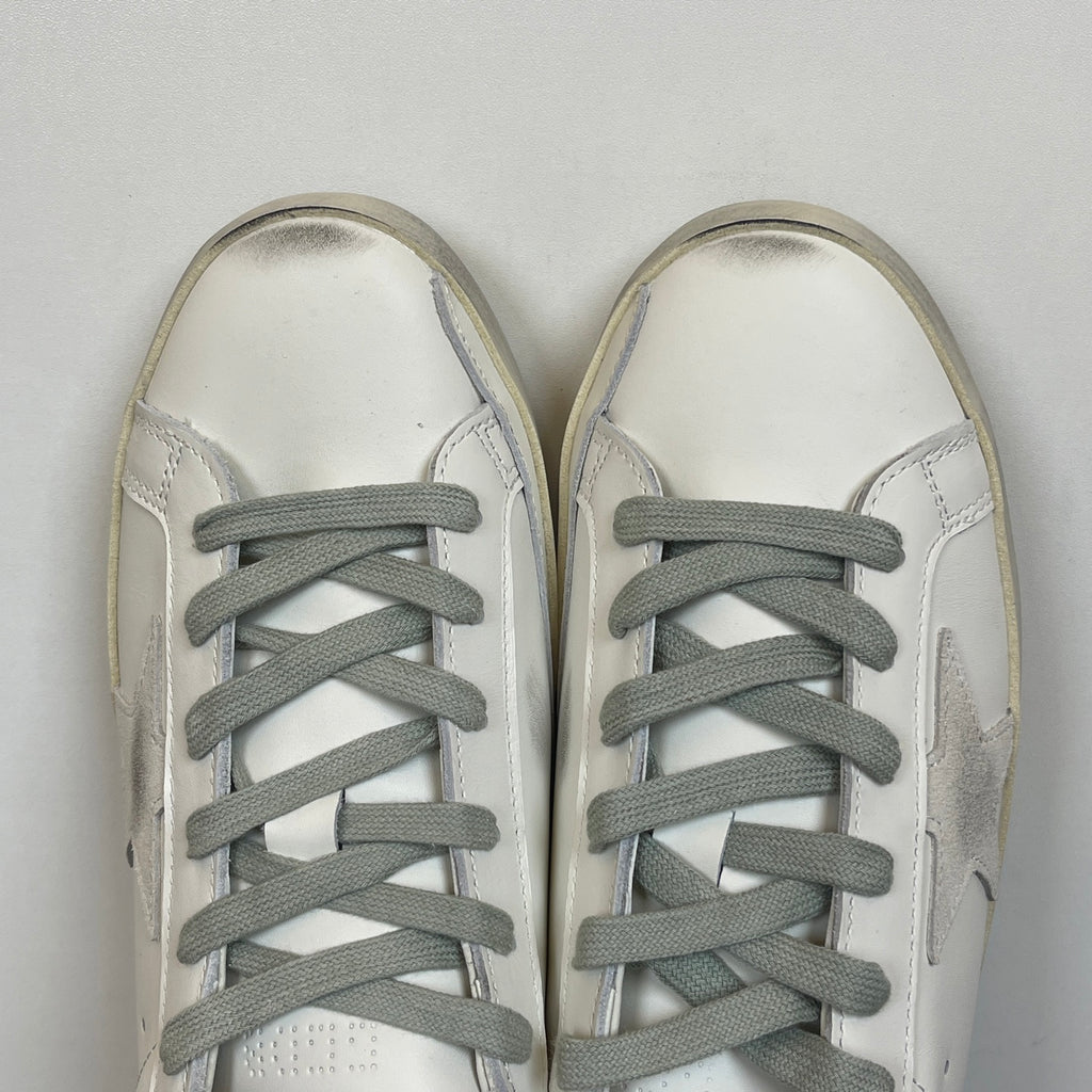 Golden Goose Super-Star White Heel Tab
