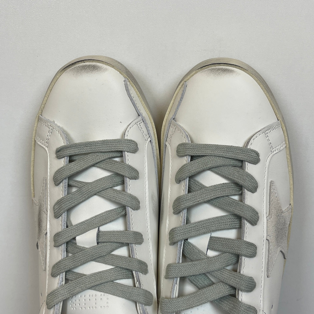 Golden Goose Super-Star White Heel Tab