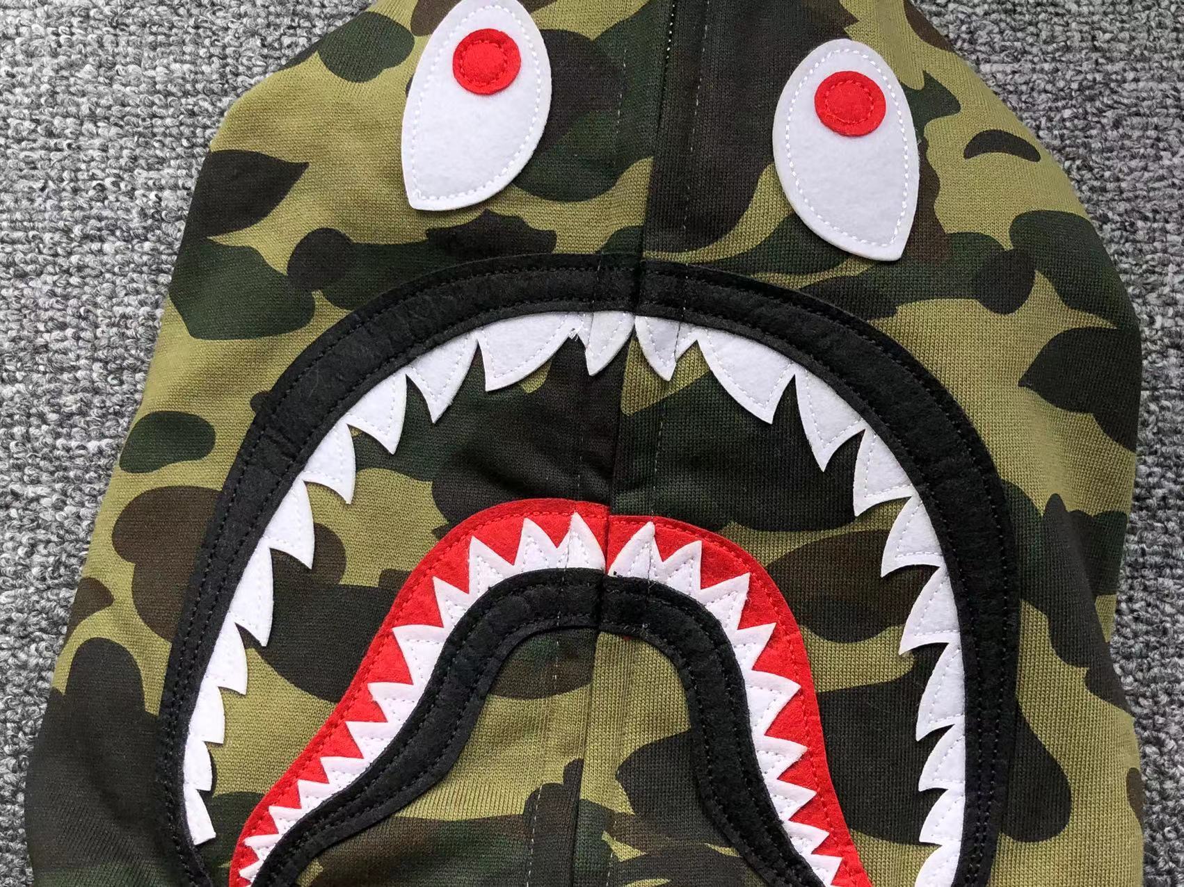 Bape Shark Camo Hoodies