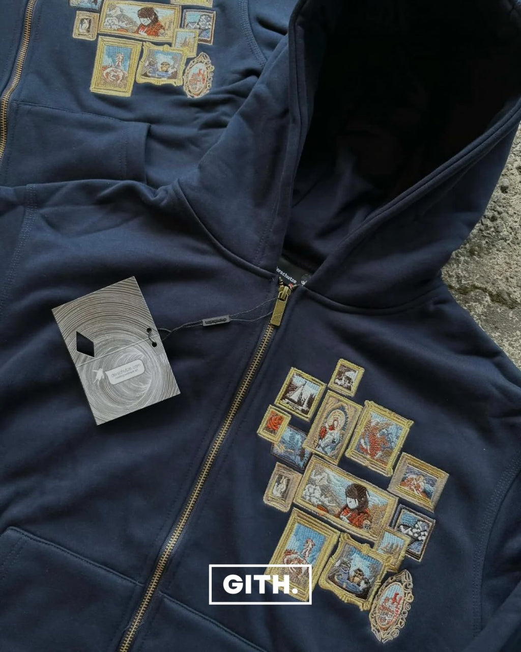 Derschutze Gallery Zip Up Hoodie (ON-HAND)