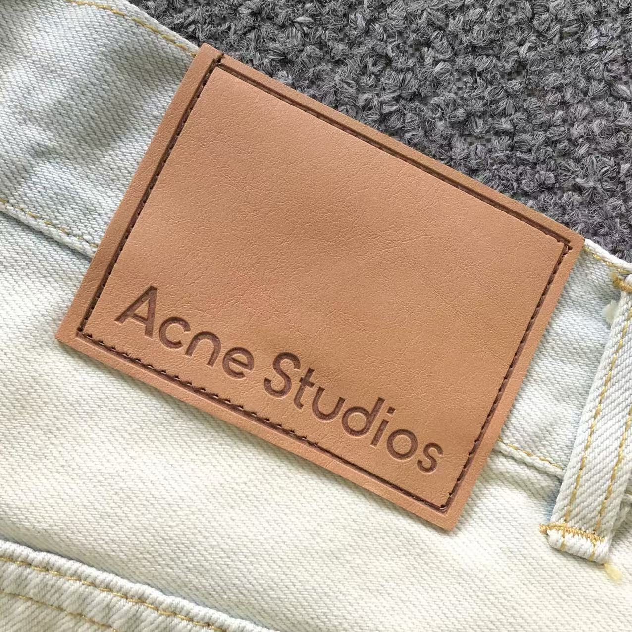 Acne Studios - Rudney Wide-Leg Distressed Denim Shorts