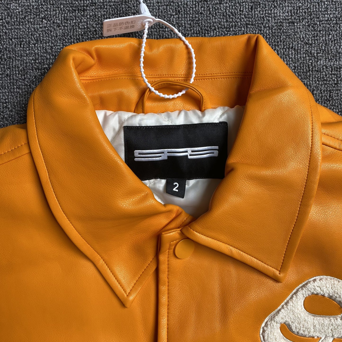 SP5DER Leather Jacket
