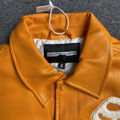 SP5DER Leather Jacket