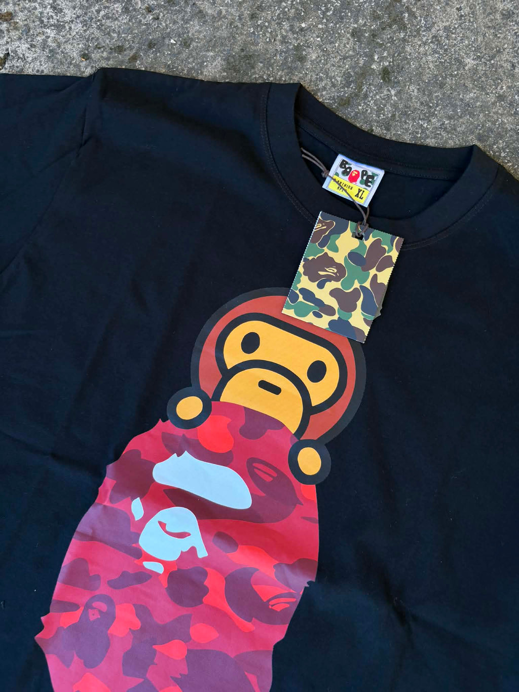 BAPE Color Camo Milo On Ape Head Tee
