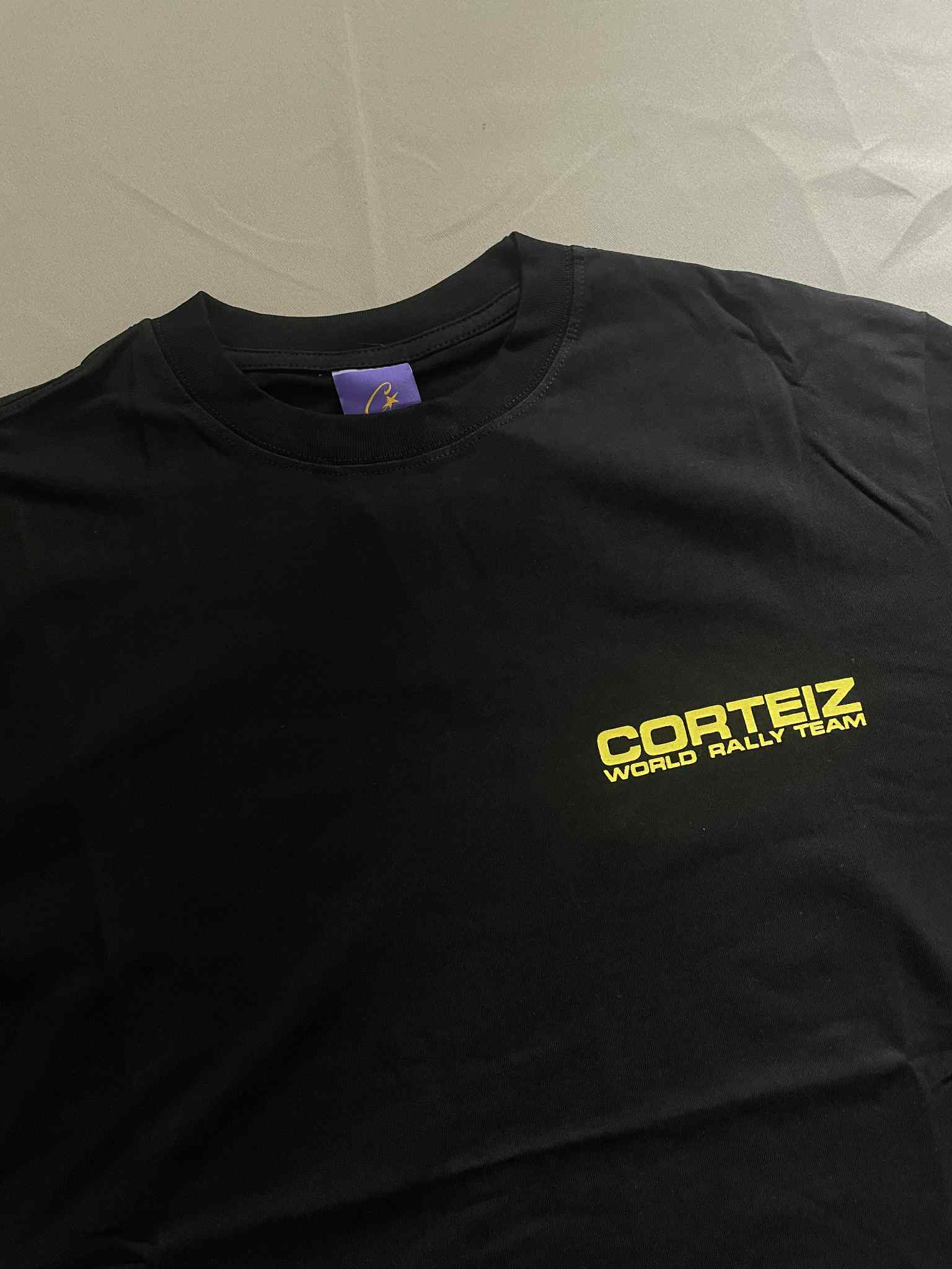 Corteiz Black World Rally Tee