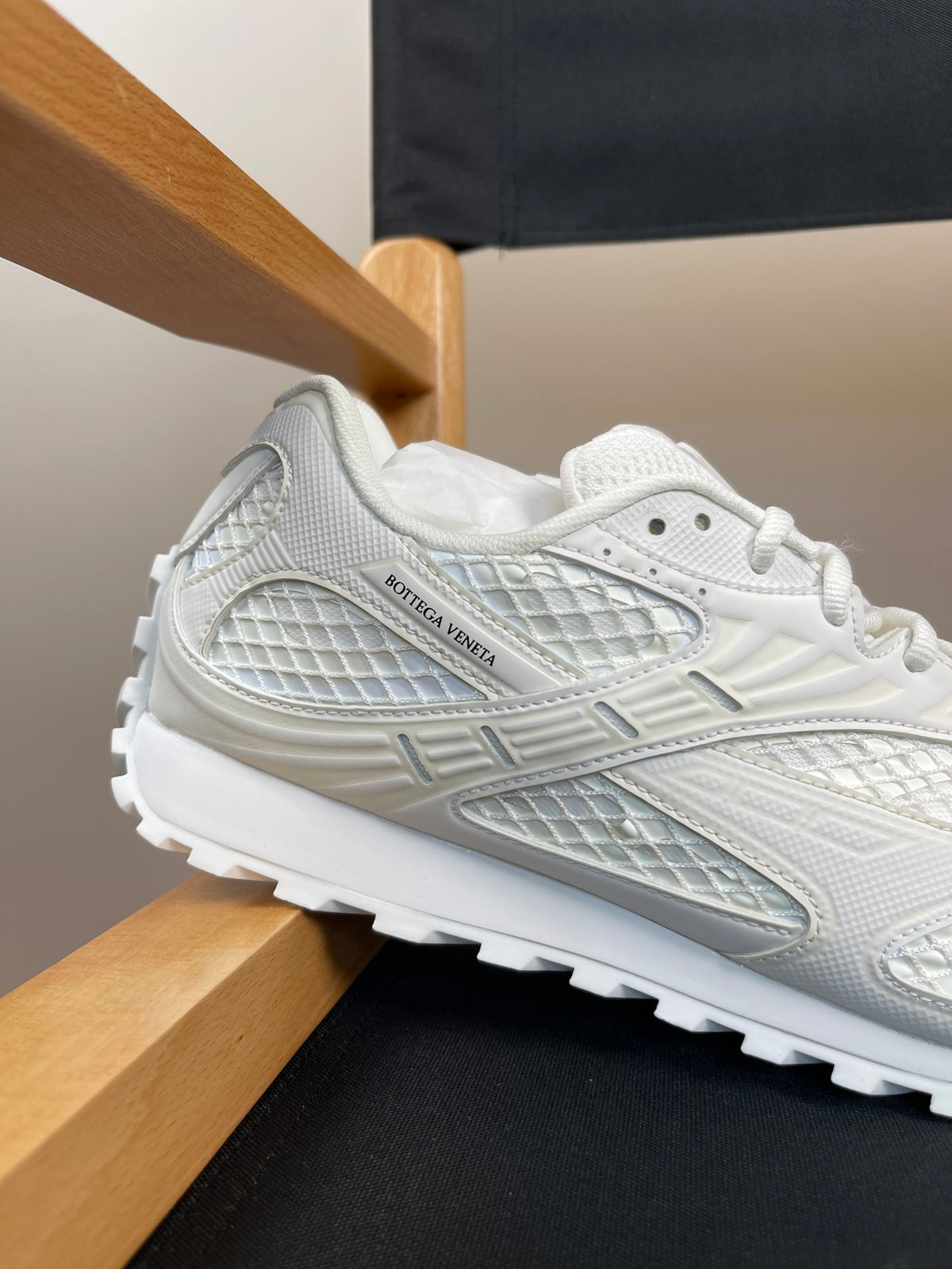 Bottega Veneta Orbit Sneakers Triple White