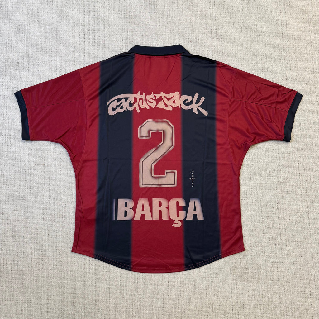 CJ X NIKE X FC BARCELONA RETRO 2000/01 HOME SKELETON JERSEY