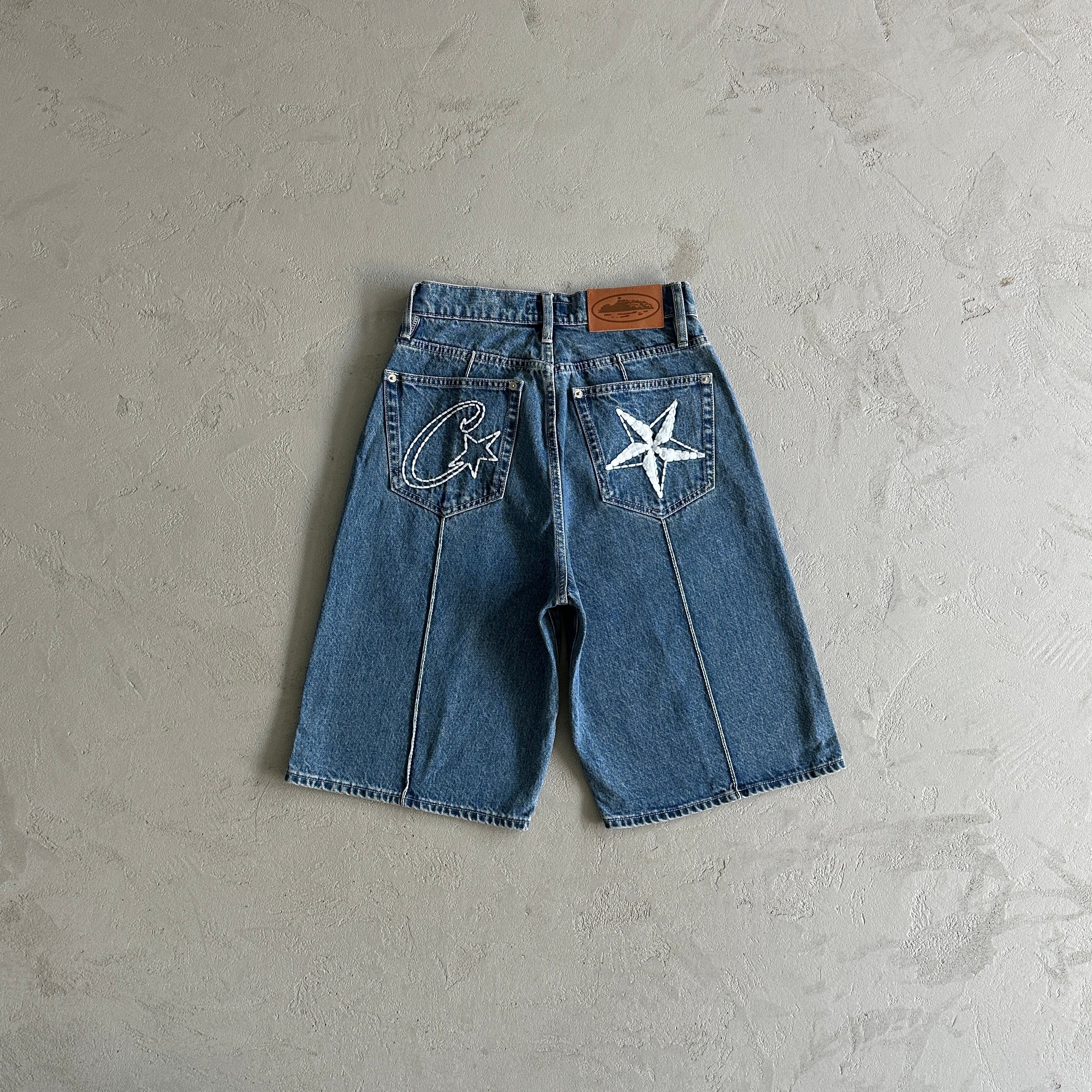 Corteiz C-Star Denim Shorts