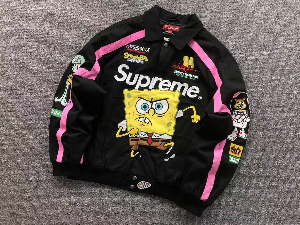 Supreme x SpongeBob x Jeff Hamilton Racing Jacket