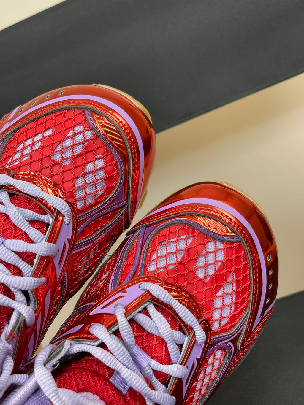 Bottega Veneta Orbit Sneakers Metallic Red / Wisteria