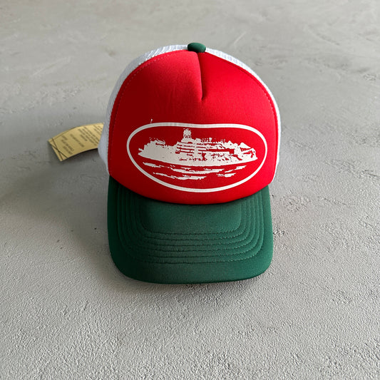 Corteiz Red Trucker Cap