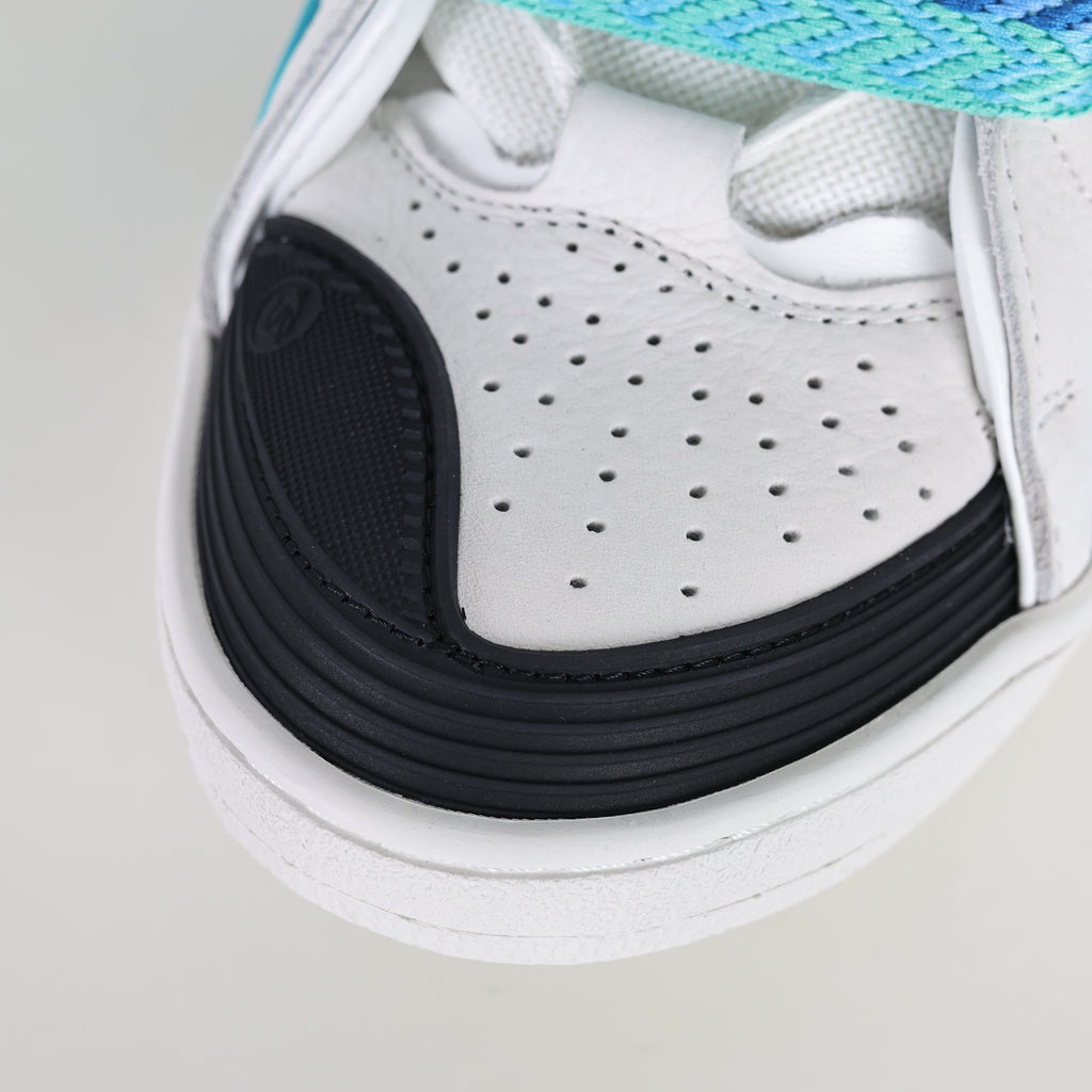 Lanvin Curb Sneakers in White/Blue