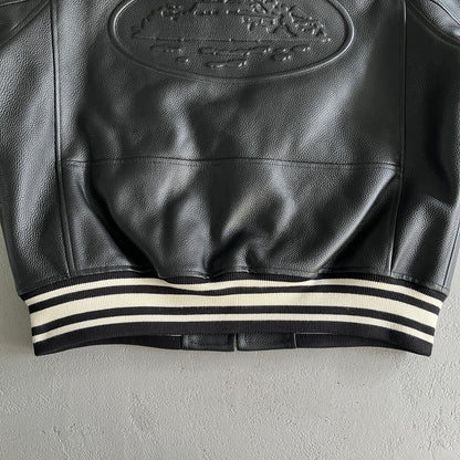 Corteiz Alcatraz Leather Jacket