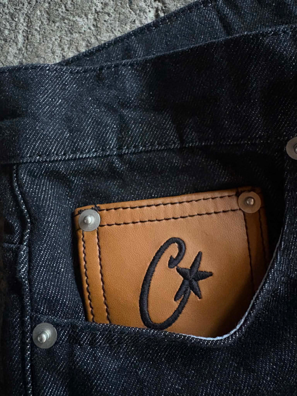 Corteiz C-Star Stitch-Down Jeans (ON-HAND)