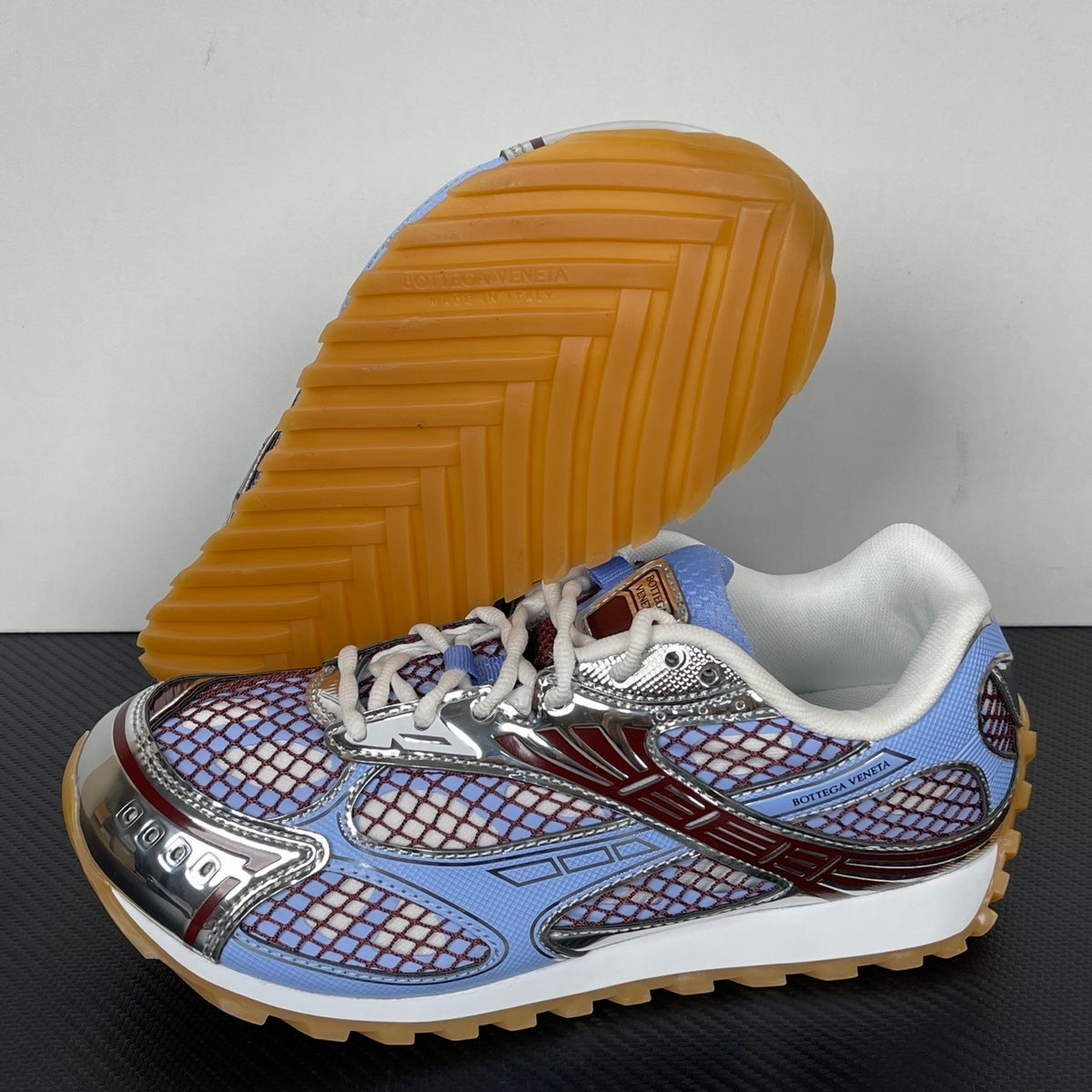 Bottega Veneta Orbit Sneakers Barolo/Blue Bell