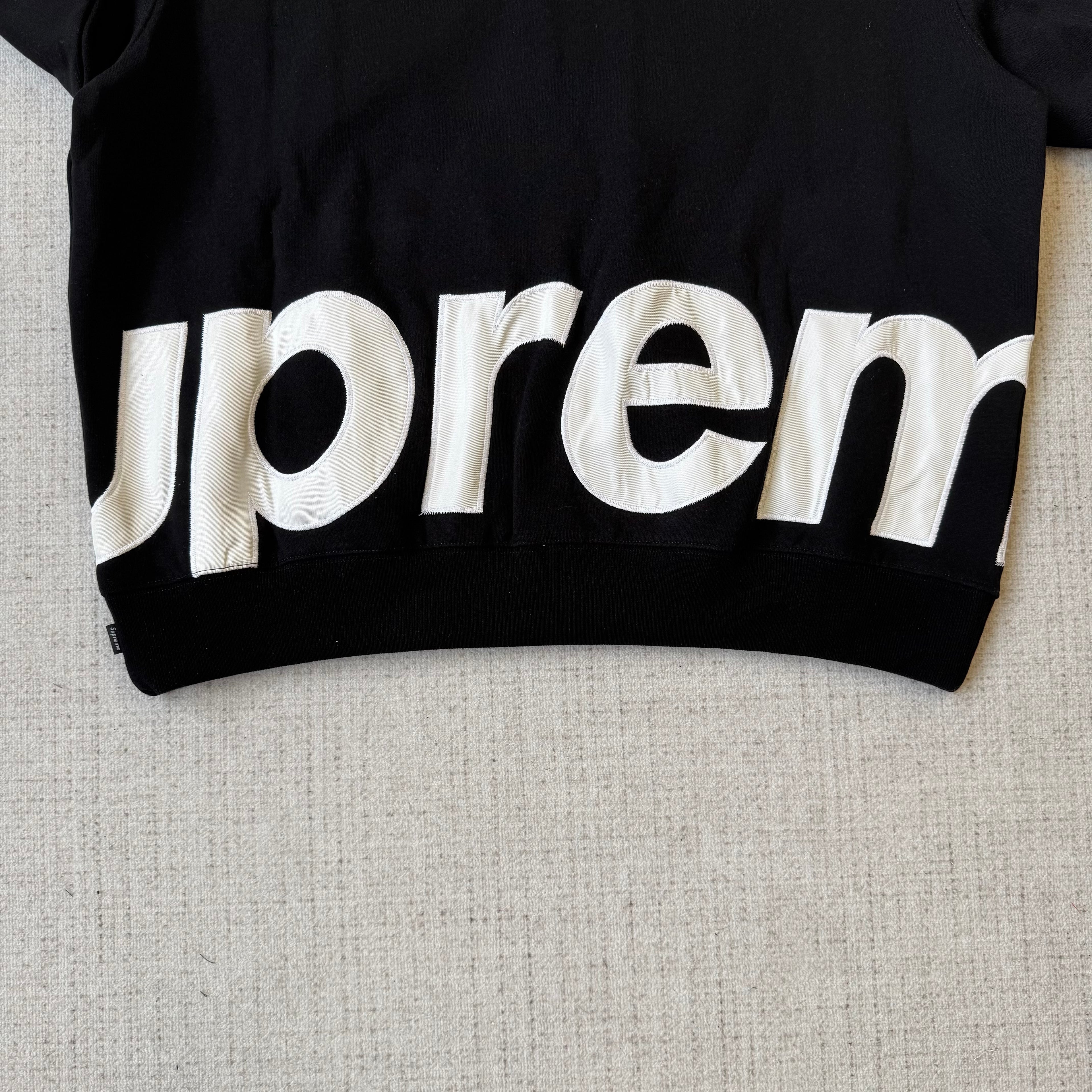 Supreme Big Logo Zip Up Hooded Sweatshirt