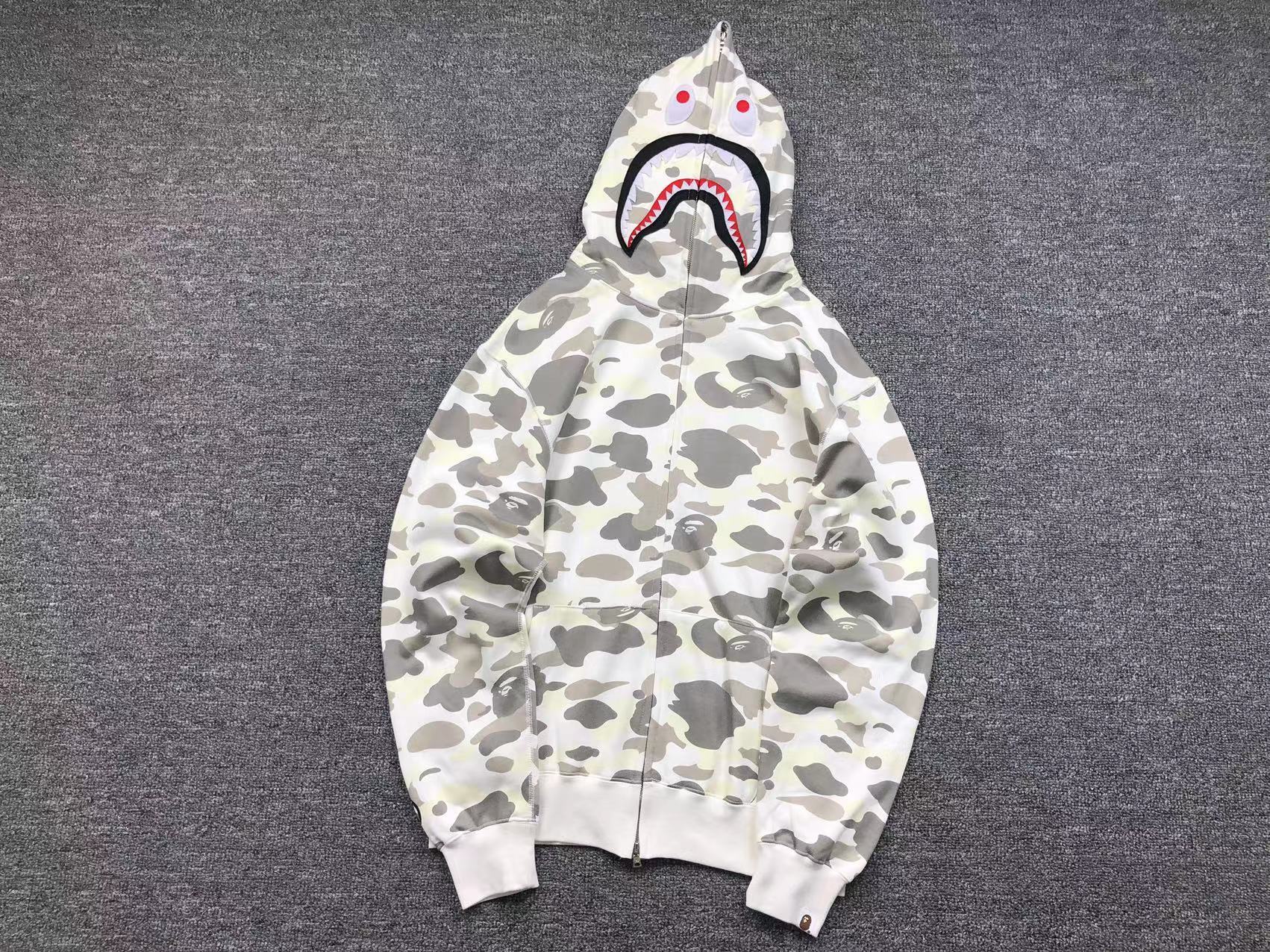 Bape Shark Camo Hoodies