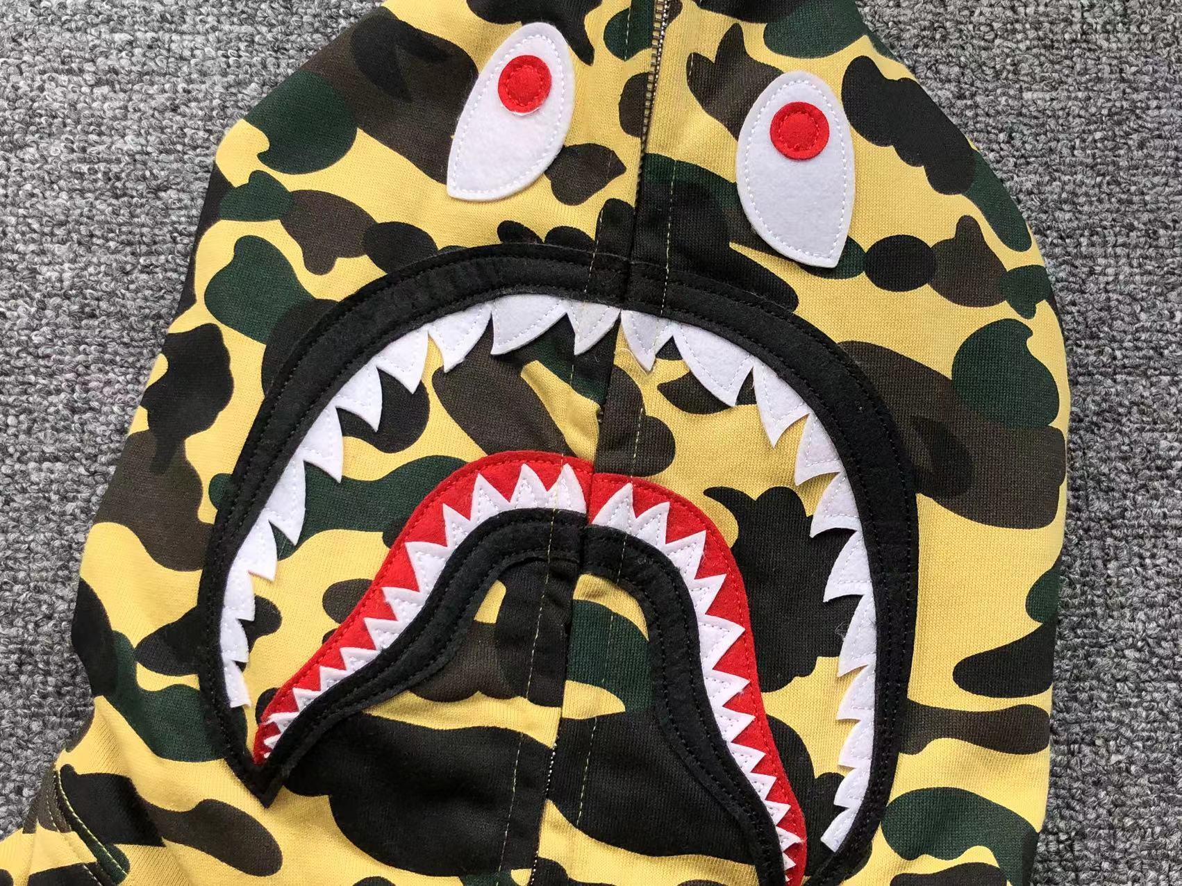 Bape Shark Camo Hoodies