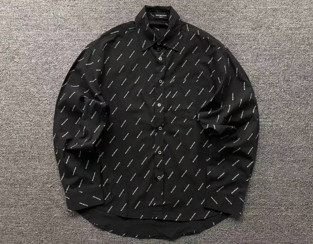 Balenciaga All Over Logo Long sleeve