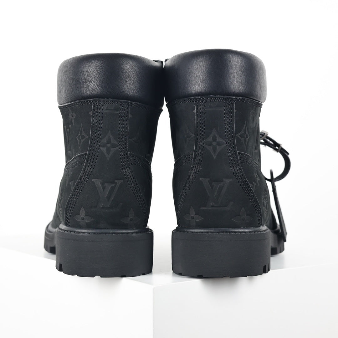 Timberland x Louis Vuitton Black Boots